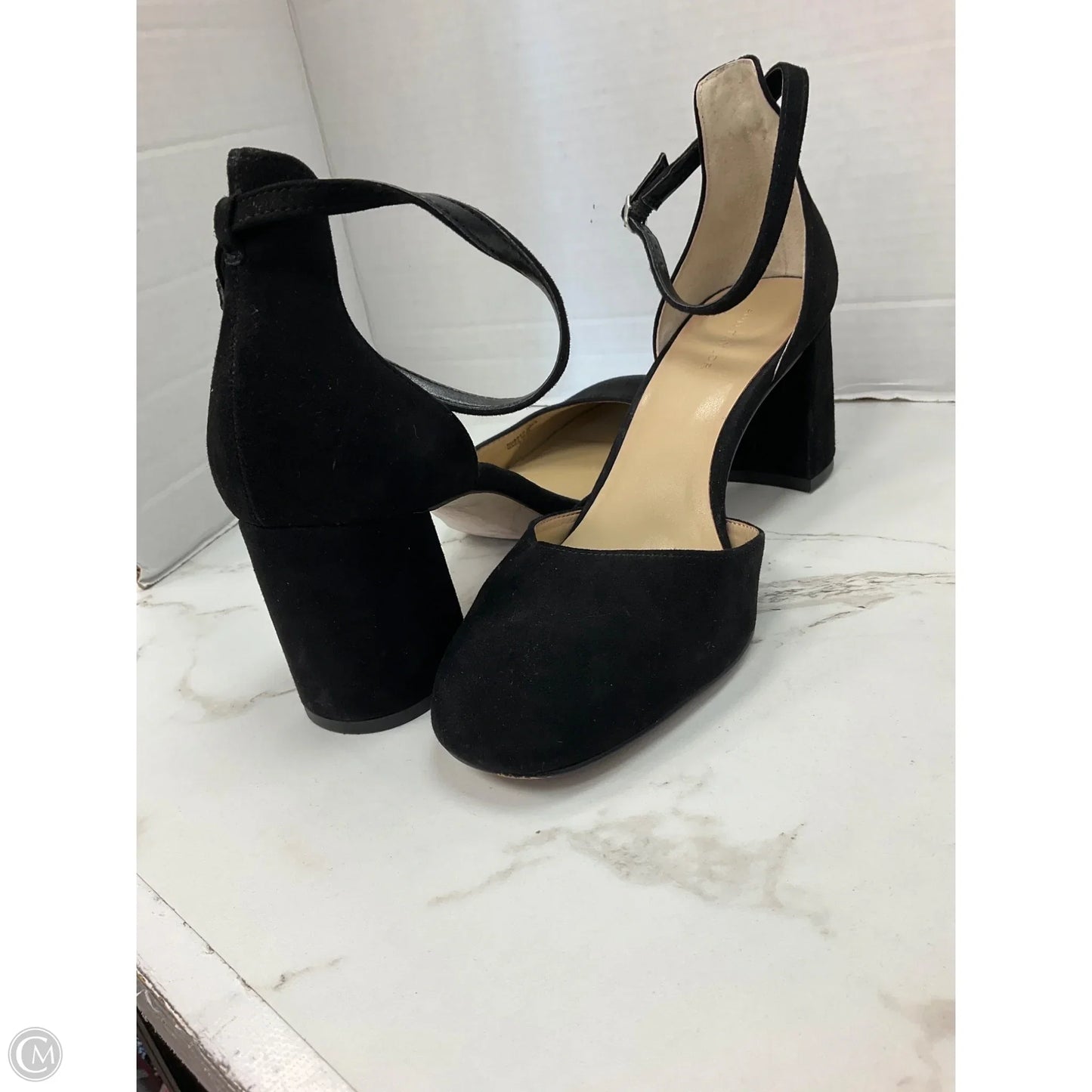 Shoes Heels Block By Ann Taylor In Black, Size: 7.5