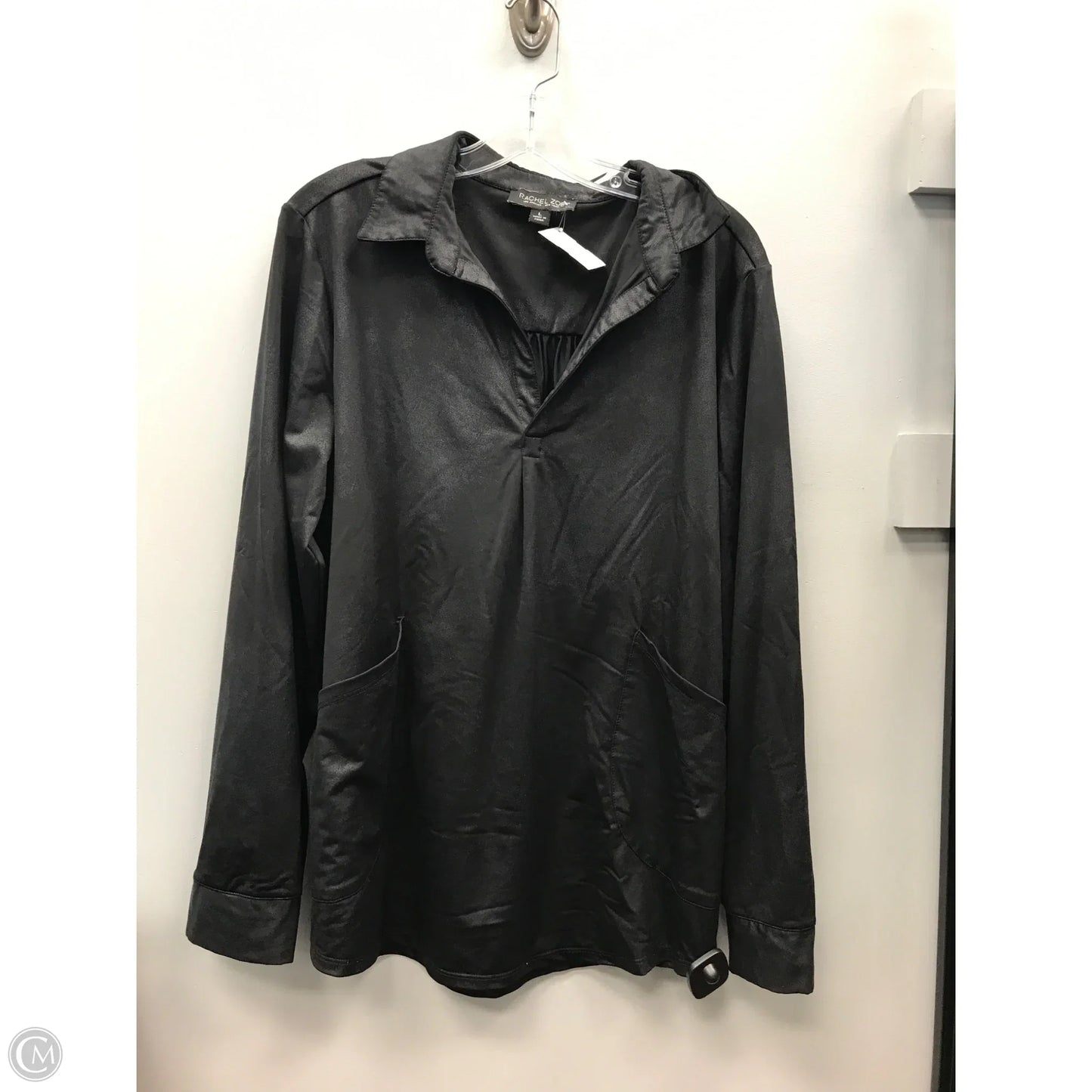 Top Long Sleeve By Rachel Zoe In Black, Size: L