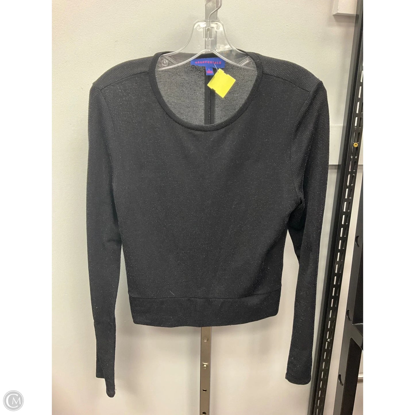 Top Long Sleeve By Aeropostale In Black, Size: L