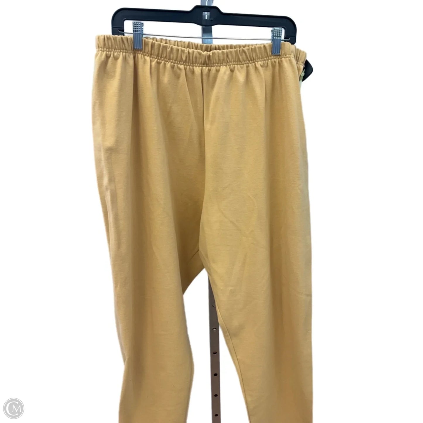 Pants Leggings By Yarnworks In Yellow, Size: 3x