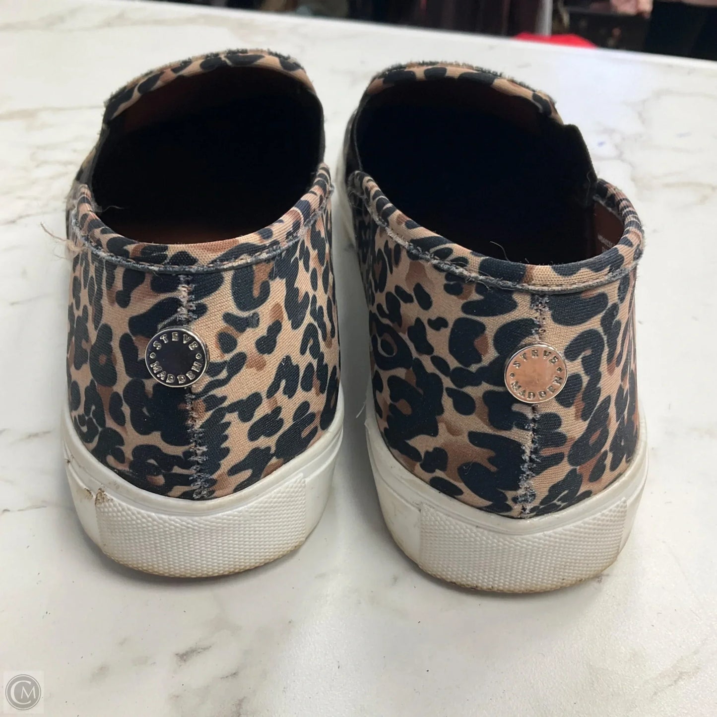 Shoes Heels Platform By Steve Madden In Animal Print, Size: 8