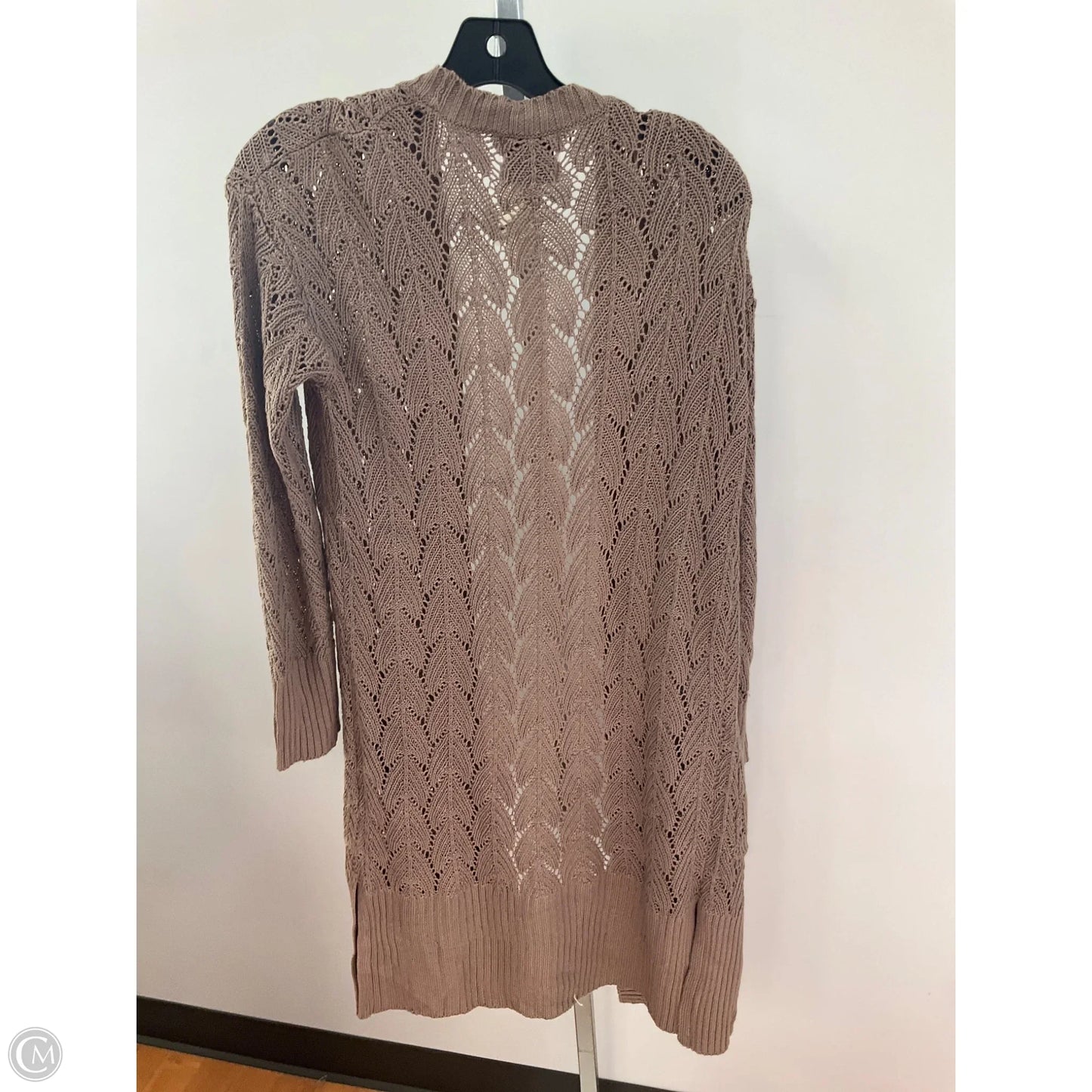 Sweater Cardigan By Pink Rose In Brown, Size: S