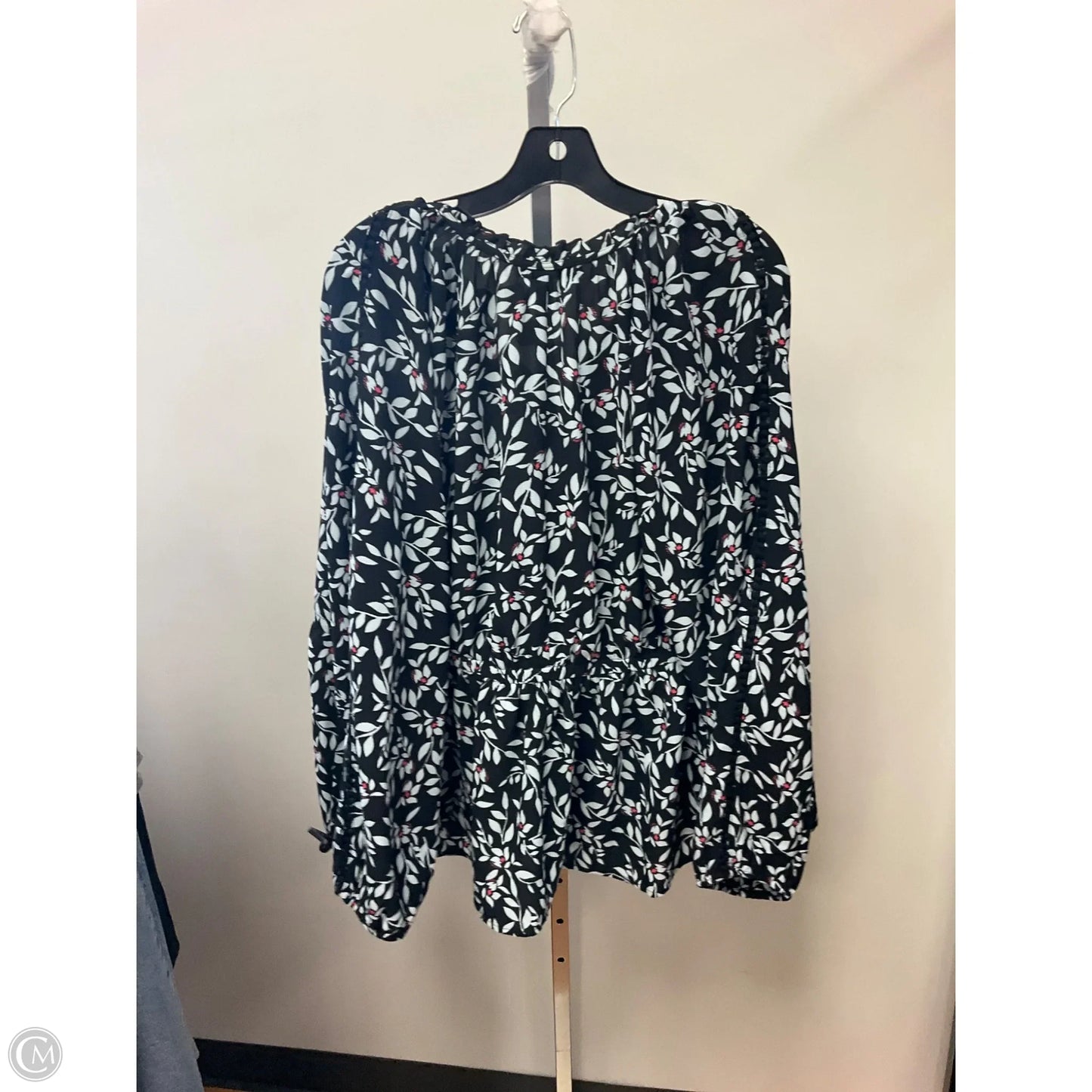 Top Long Sleeve By Lane Bryant In Floral Print, Size: 1x