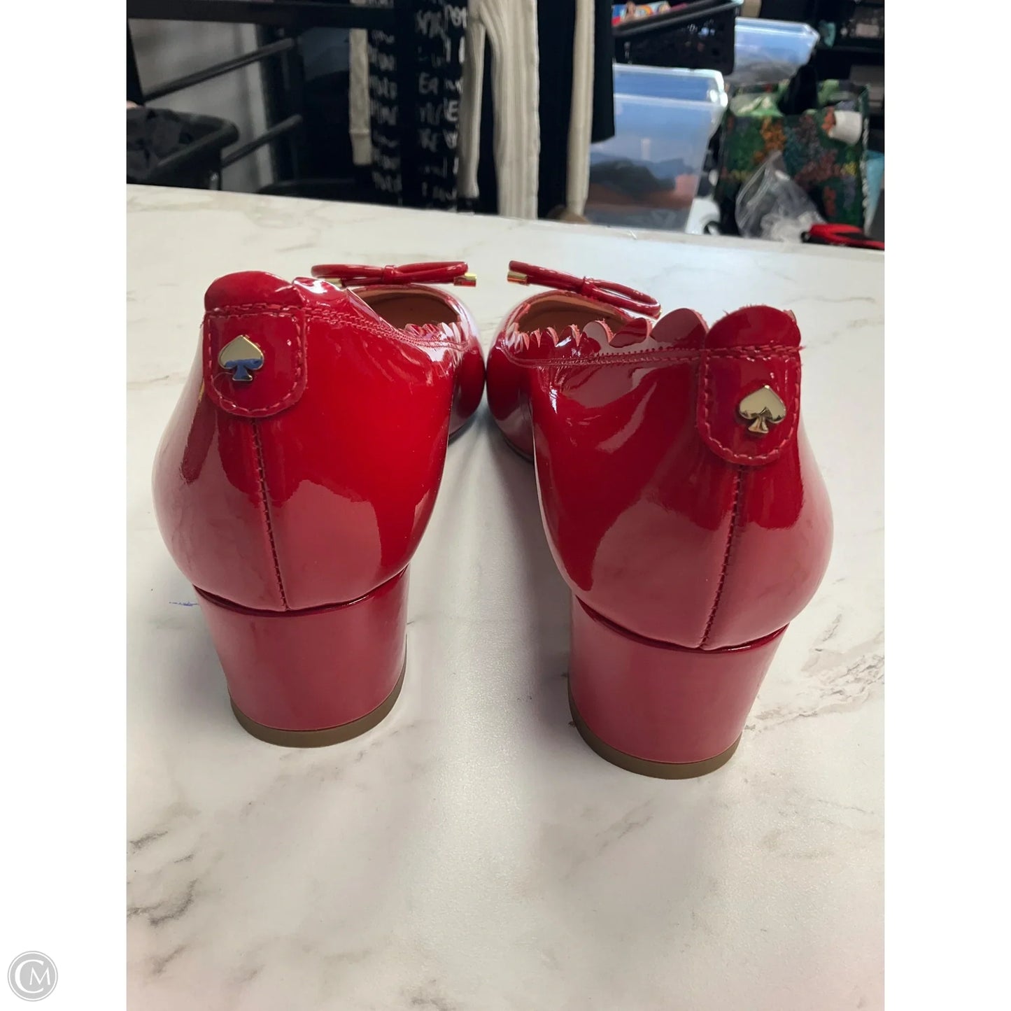 Shoes Designer By Kate Spade In Red, Size: 9