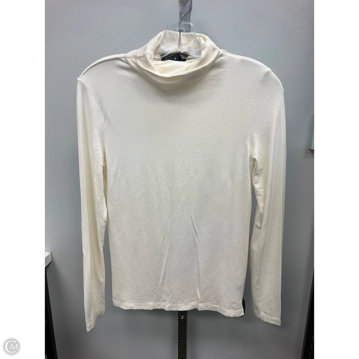 Top Long Sleeve By Jones New York In Cream, Size: S