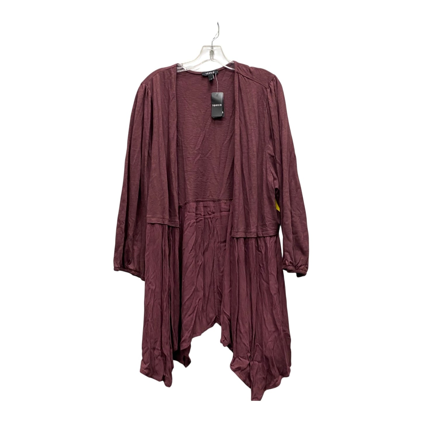 Cardigan By Torrid In Purple, Size:4X