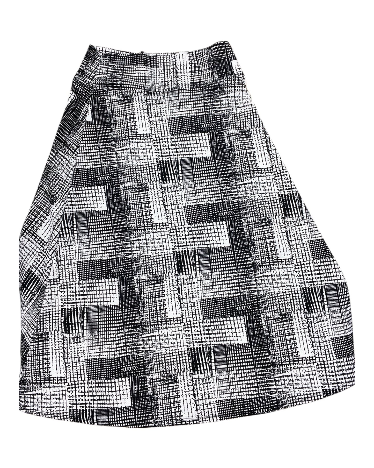 Skirt Maxi By Clothes Mentor In Black & White, Size:1X