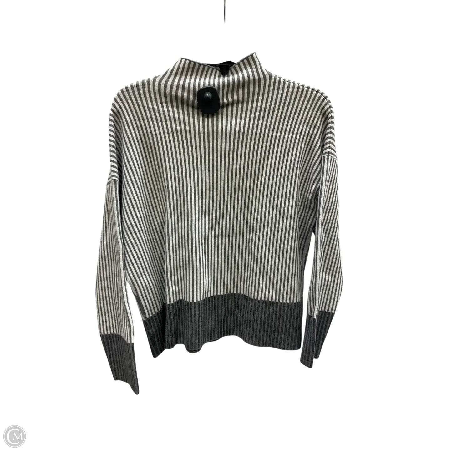 Sweater By Rachel Zoe In Grey & White, Size: L