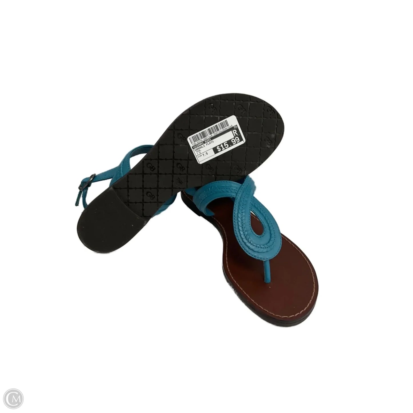 Sandals Flats By Gianni Bini In Teal, Size: 7.5