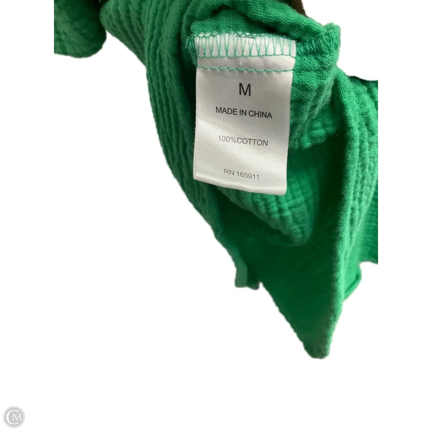 Top Short Sleeve By Clothes Mentor In Green, Size: M