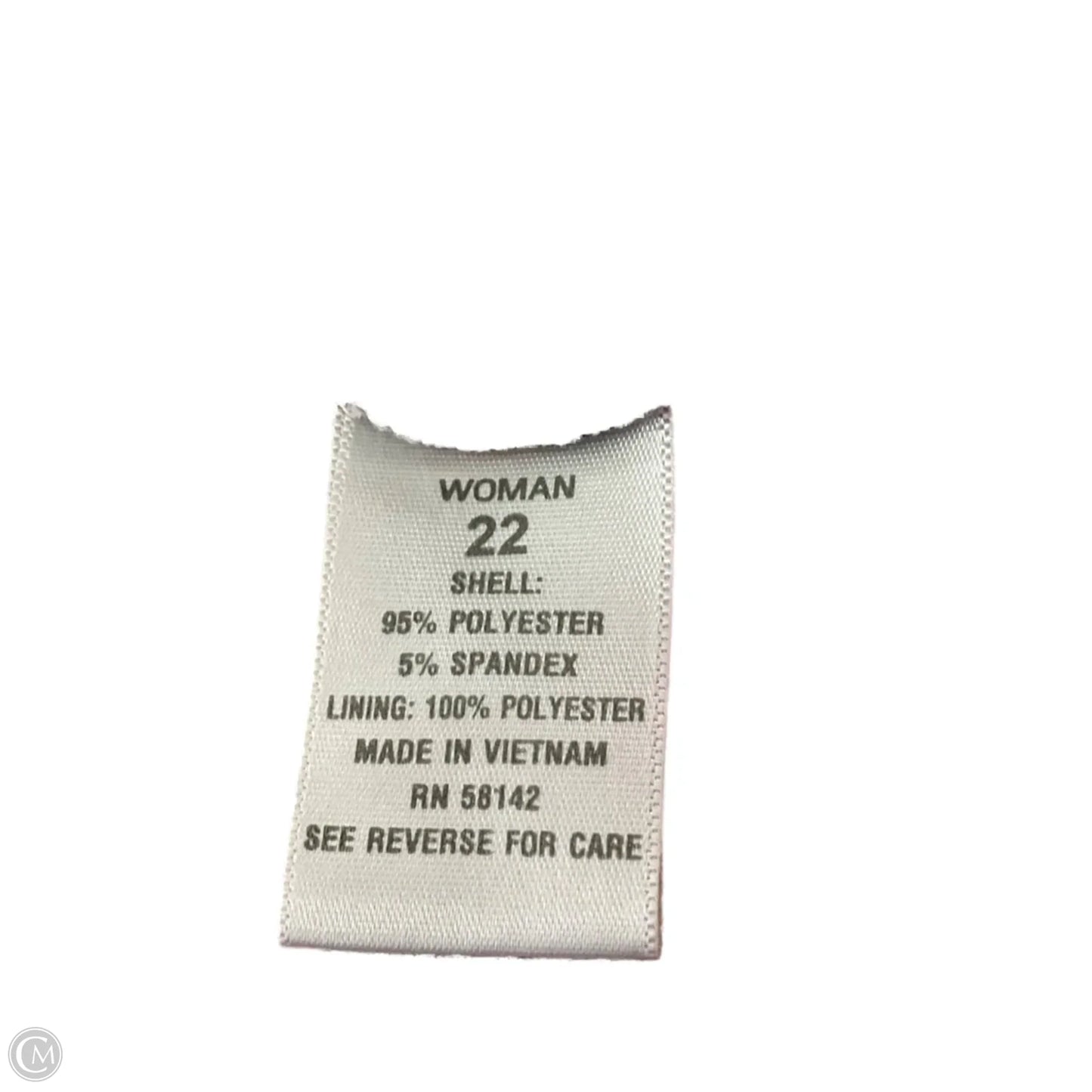 Dress Work By Dressbarn In Orange & Pink, Size: 3x