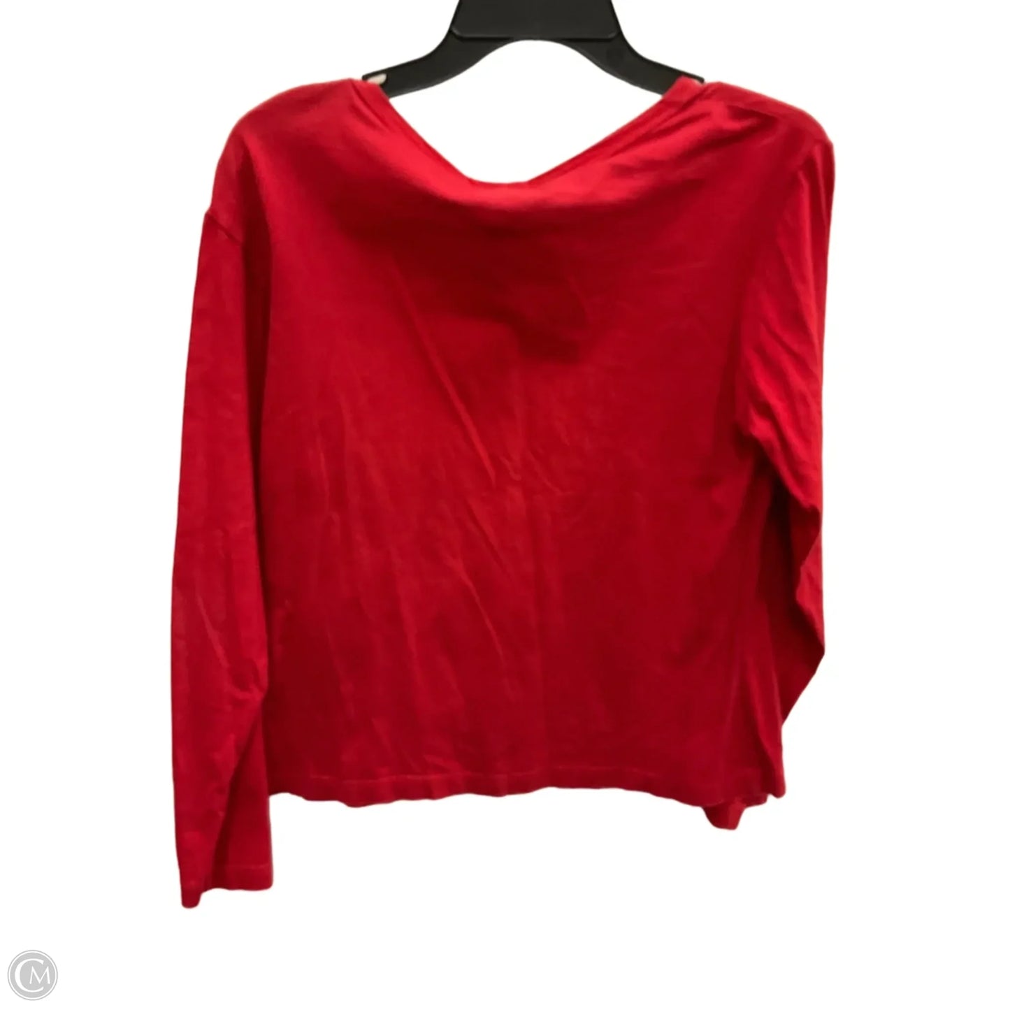 Top Long Sleeve Basic By Clothes Mentor In Red, Size: L
