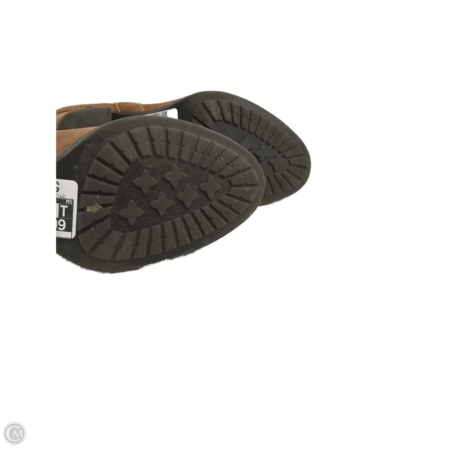 Boots Ankle Heels By Sofft In Brown, Size: 7.5