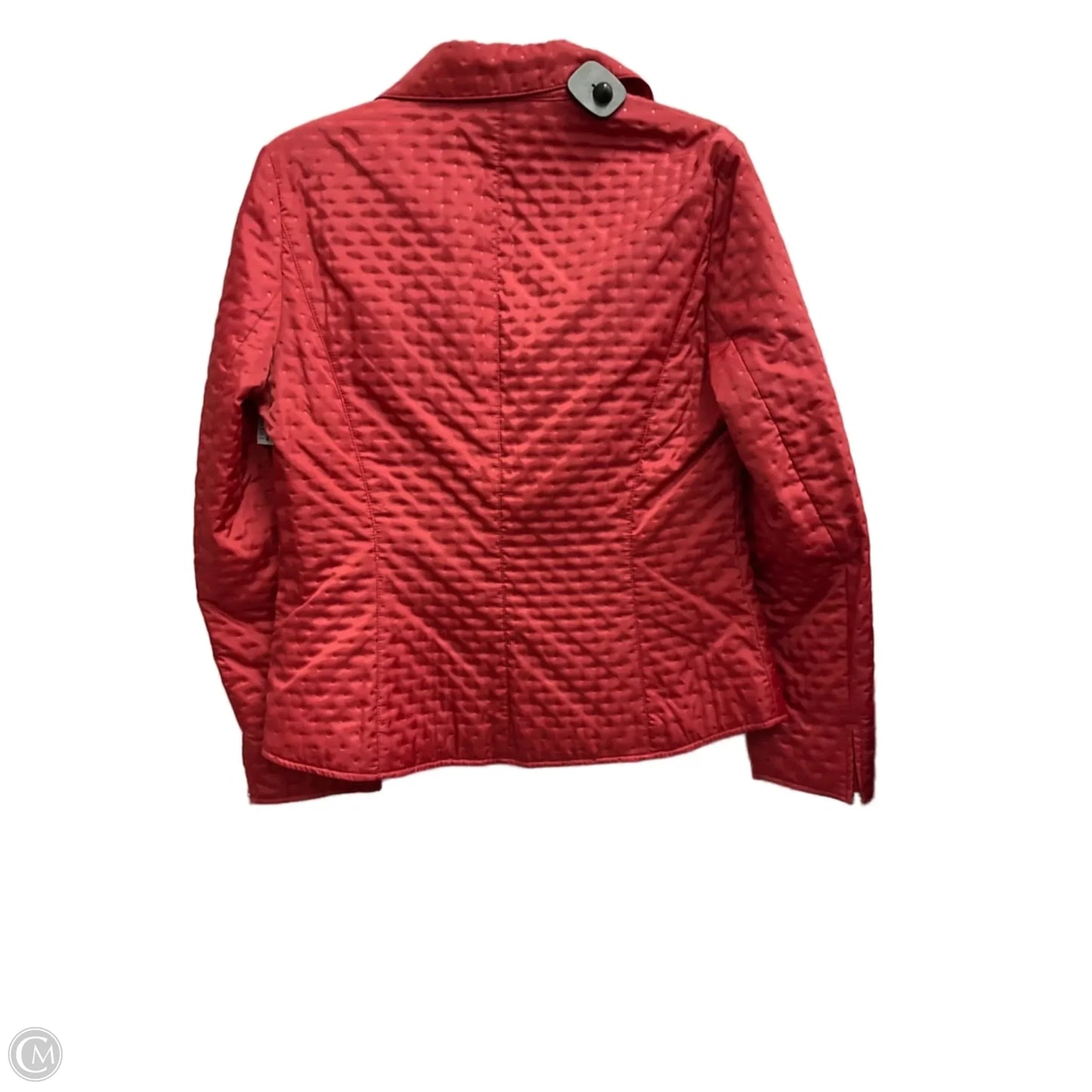 Jacket Windbreaker By Talbots In Coral, Size: M