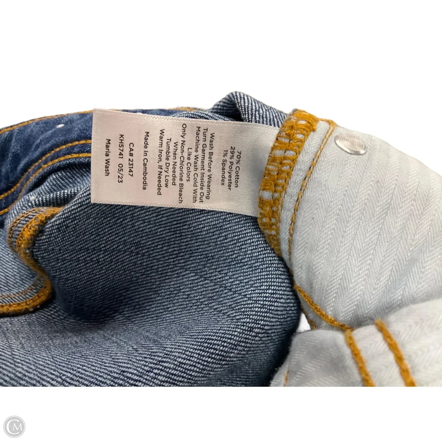 Jeans Cropped By Talbots In Blue Denim, Size: 16