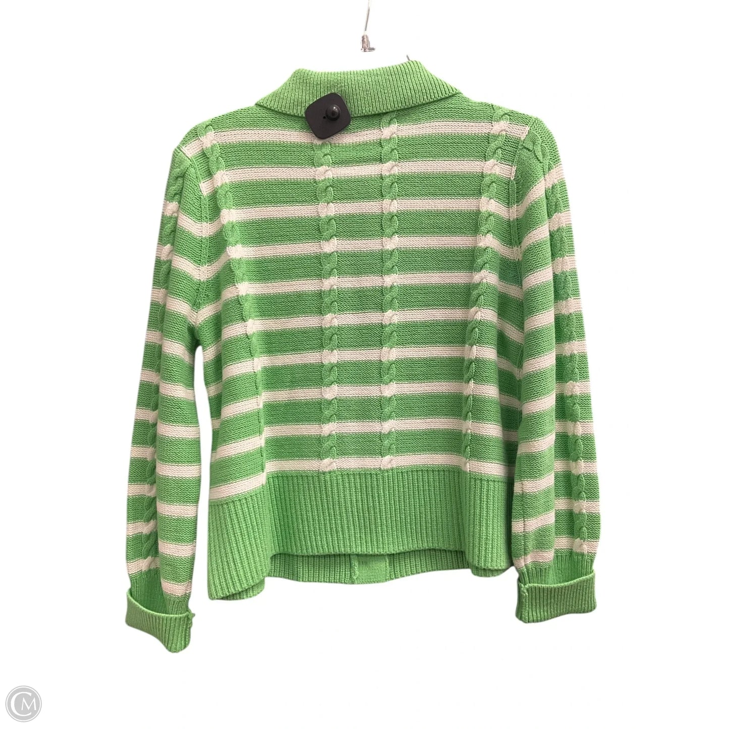 Cardigan By Talbots In Striped Pattern, Size: Lp