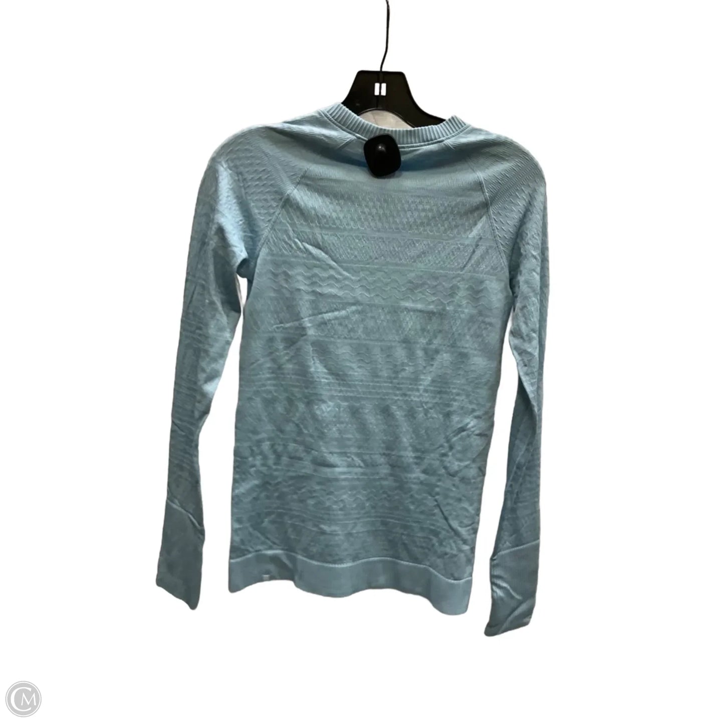 Athletic Top Long Sleeve Crewneck By Lululemon In Blue, Size: 8