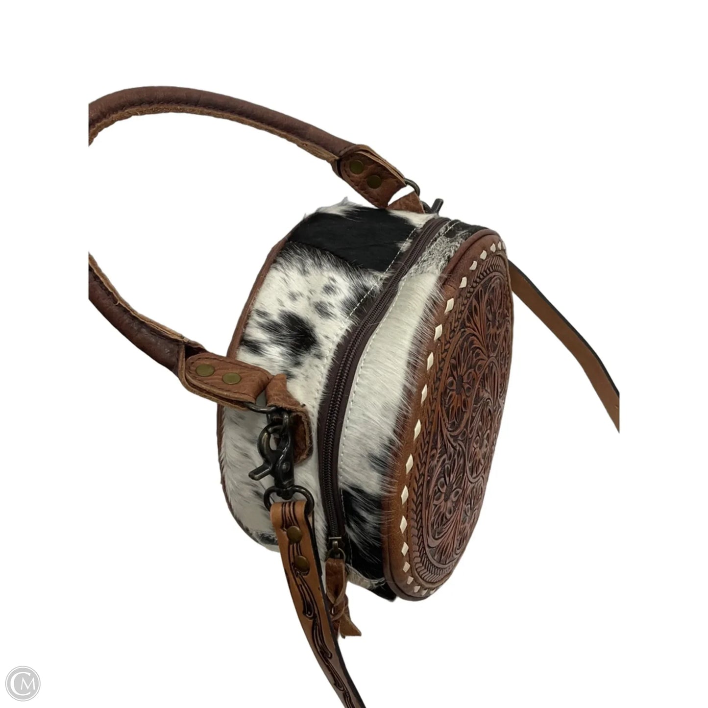 Crossbody Leather By Cma, Size: Large