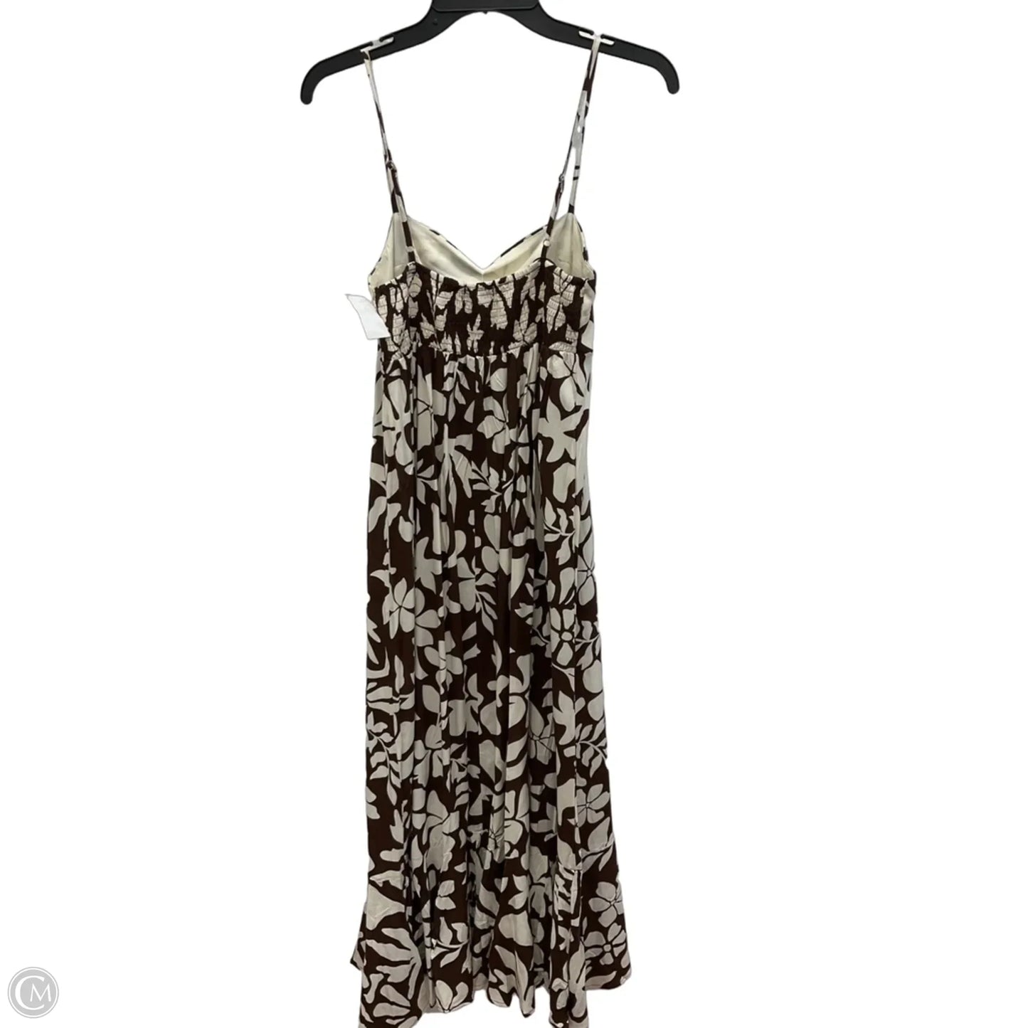 Dress Casual Maxi By Papermoon In Brown & Cream, Size: M