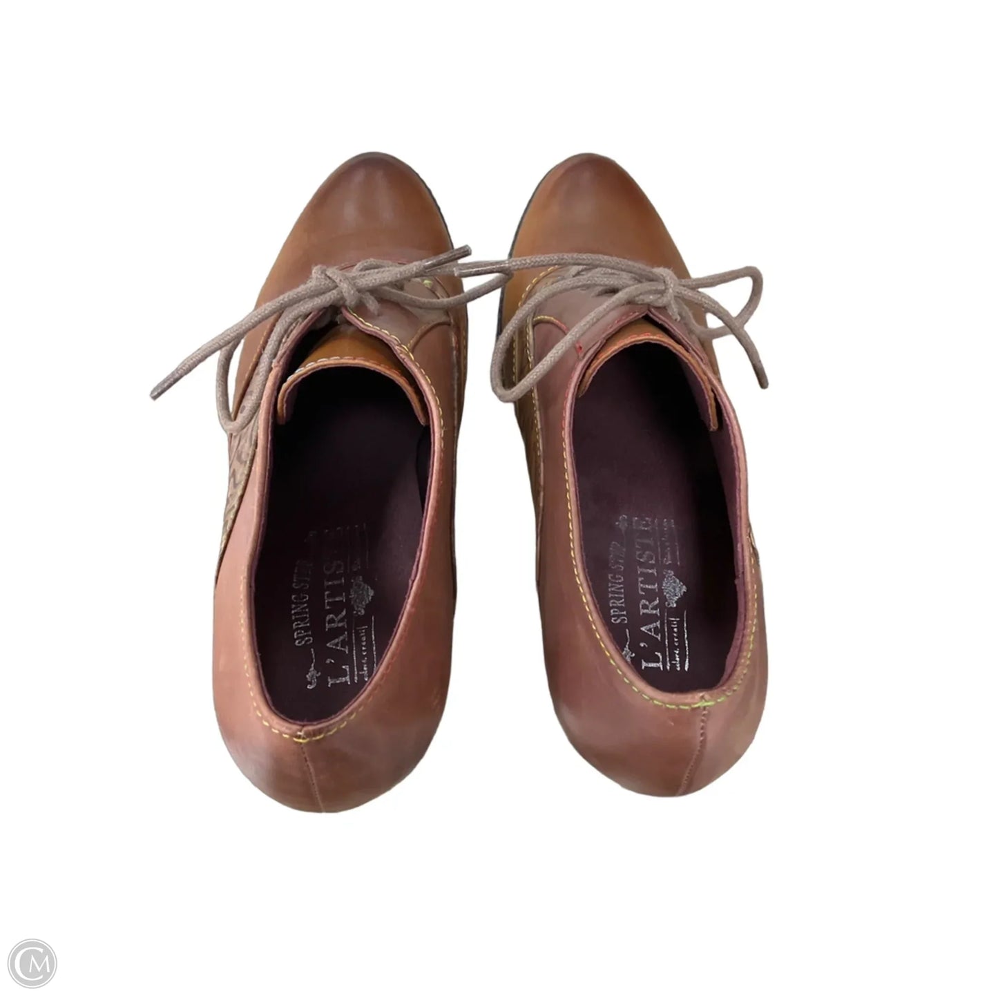 Shoes Heels Block By Clothes Mentor In Brown, Size: 8.5