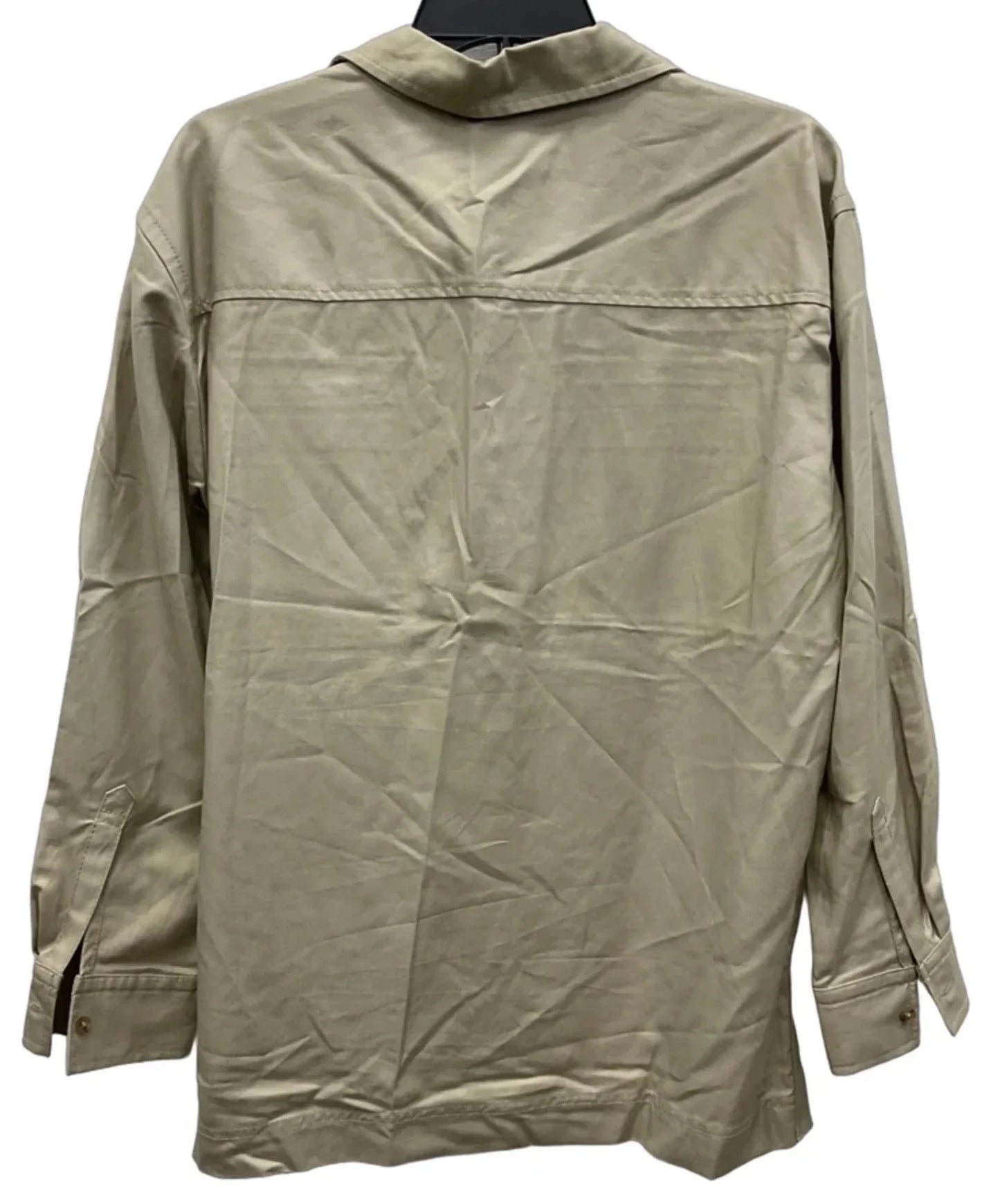 Top Long Sleeve By Banana Republic In Tan, Size: M
