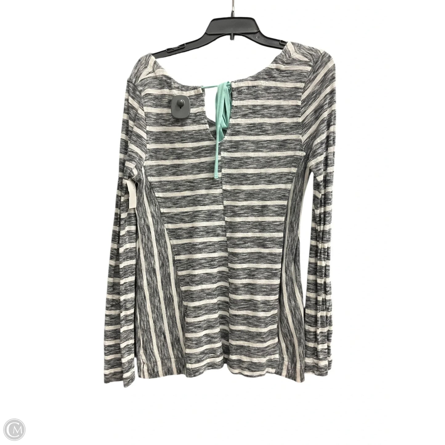 Top Long Sleeve By Anthropologie In Striped Pattern, Size: S