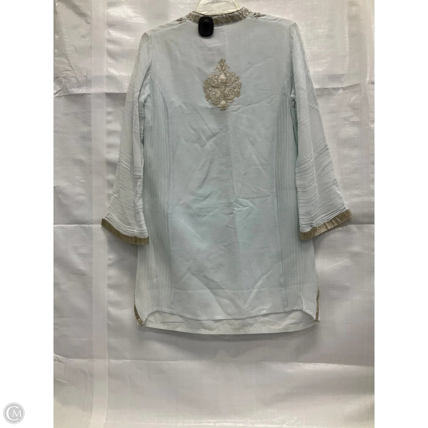 Tunic Long Sleeve By Cma In Blue, Size: M