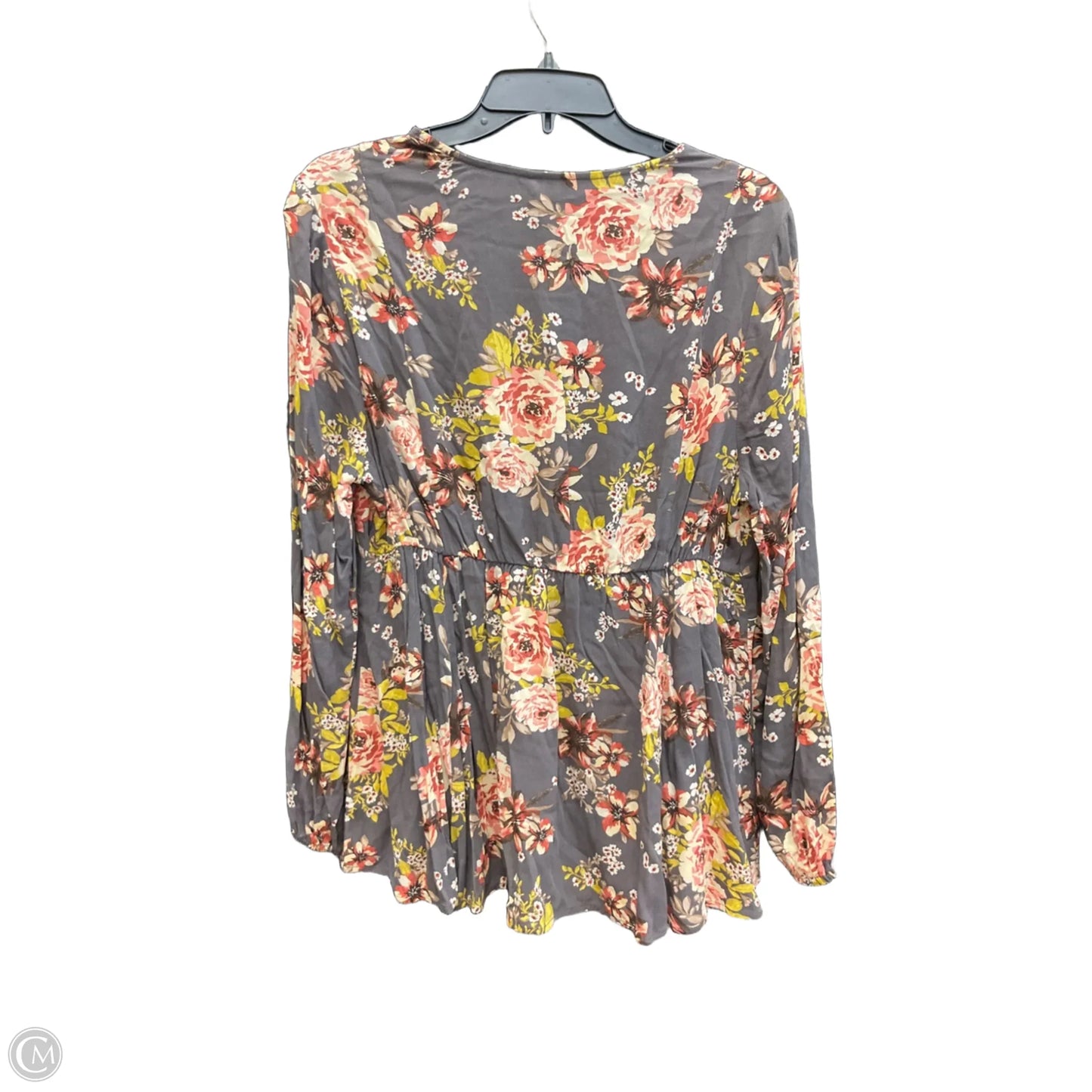 Top Long Sleeve By Torrid In Floral Print, Size: M