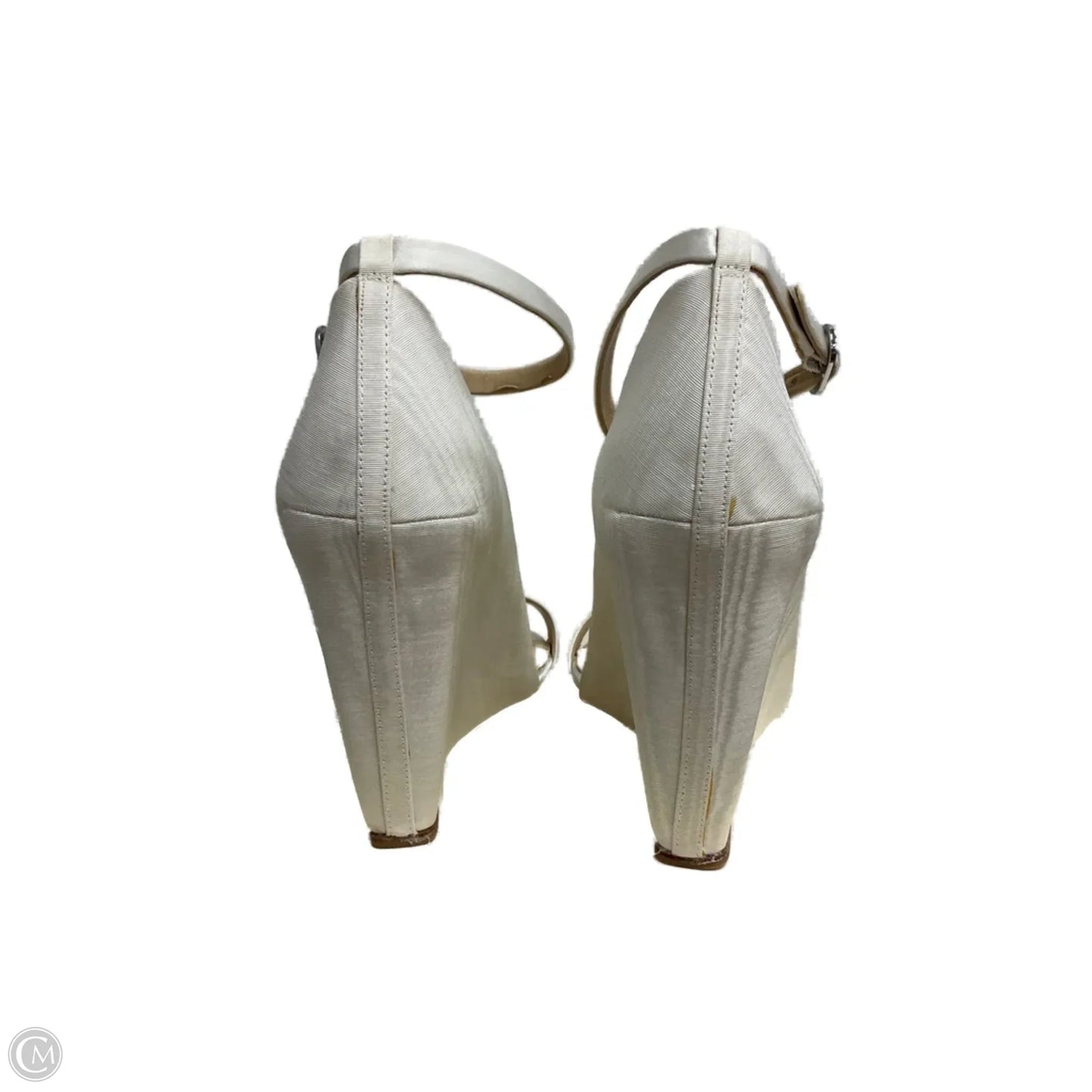 Shoes Heels Wedge By Vince Camuto In White, Size: 10