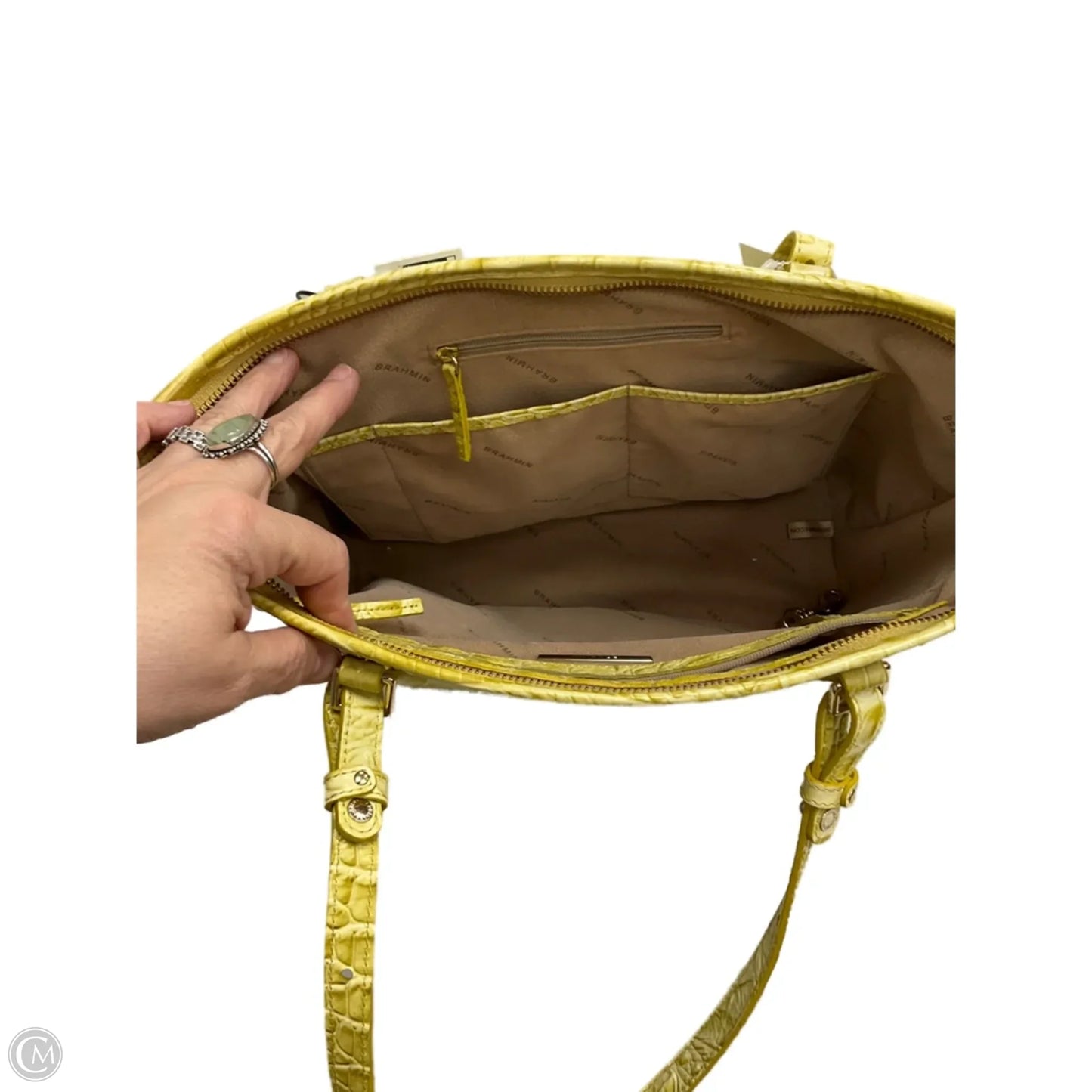Clearance-Handbag Designer By Brahmin, Size: Medium