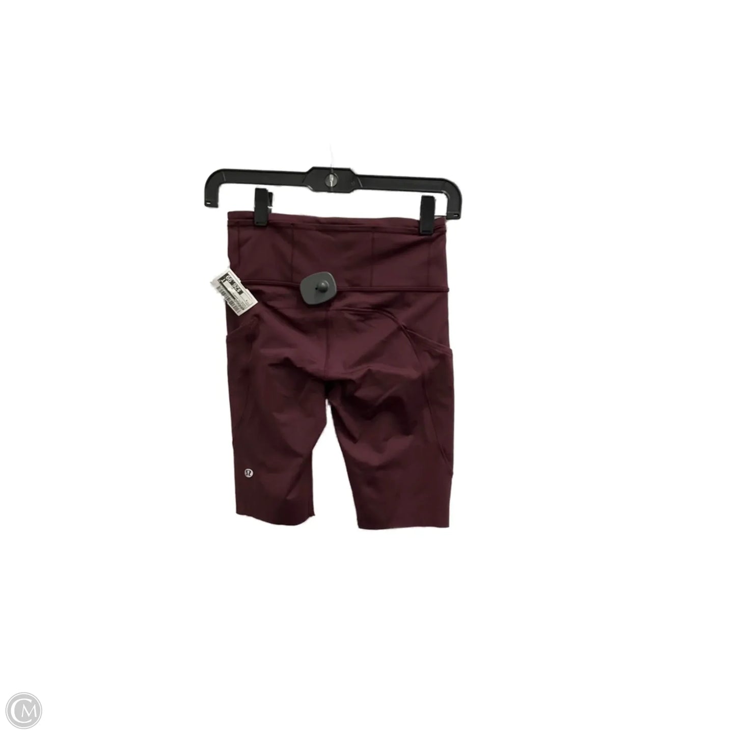 Athletic Shorts By Lululemon In Maroon, Size: 4