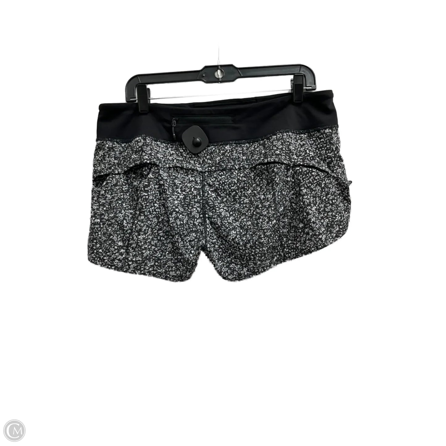 Athletic Shorts By Lululemon In Black & White, Size: M