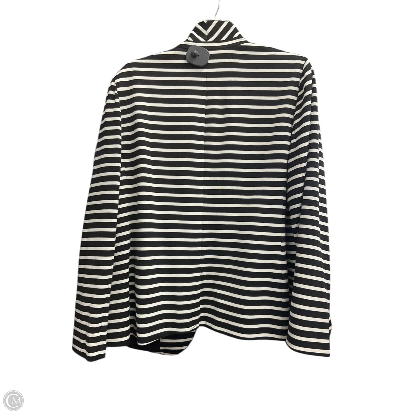 Blazer By Chicos In Striped Pattern, Size: Xl