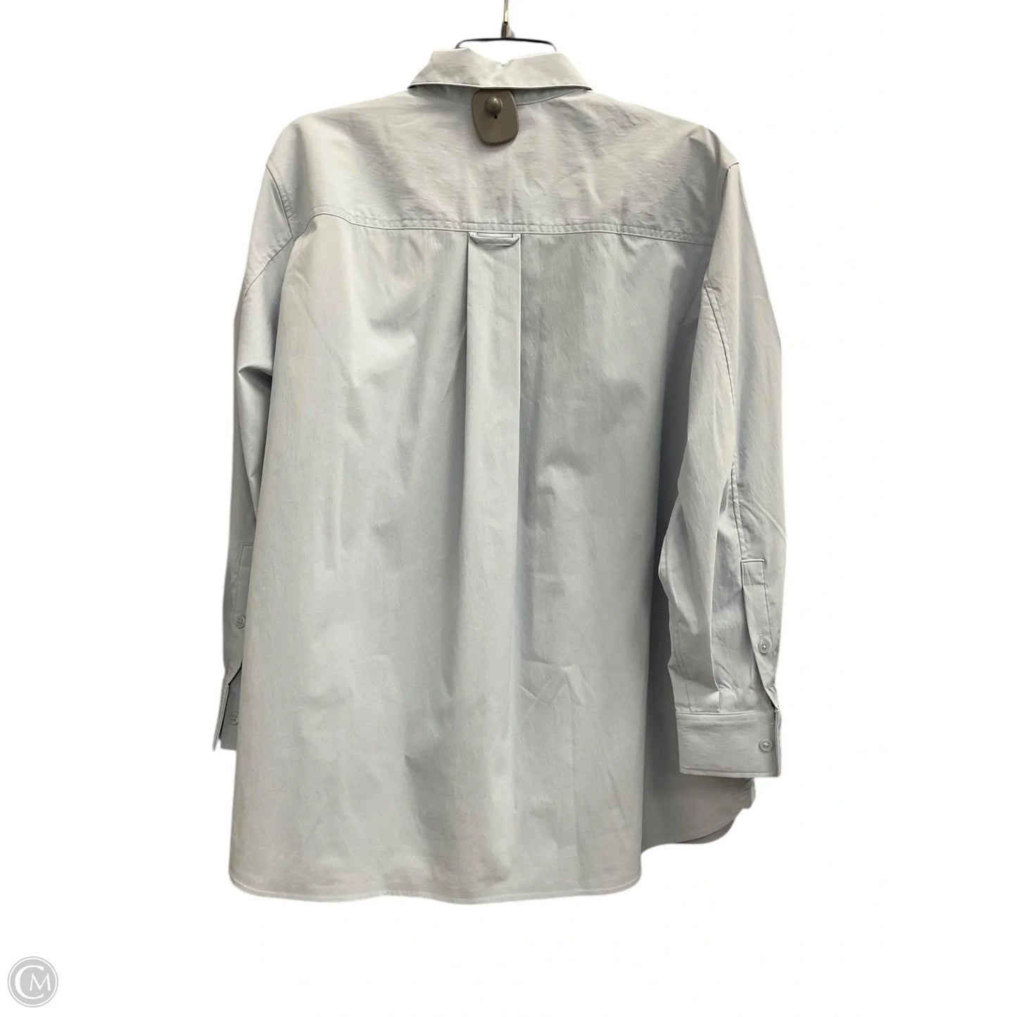 Blouse Long Sleeve By Athleta In Blue, Size: S