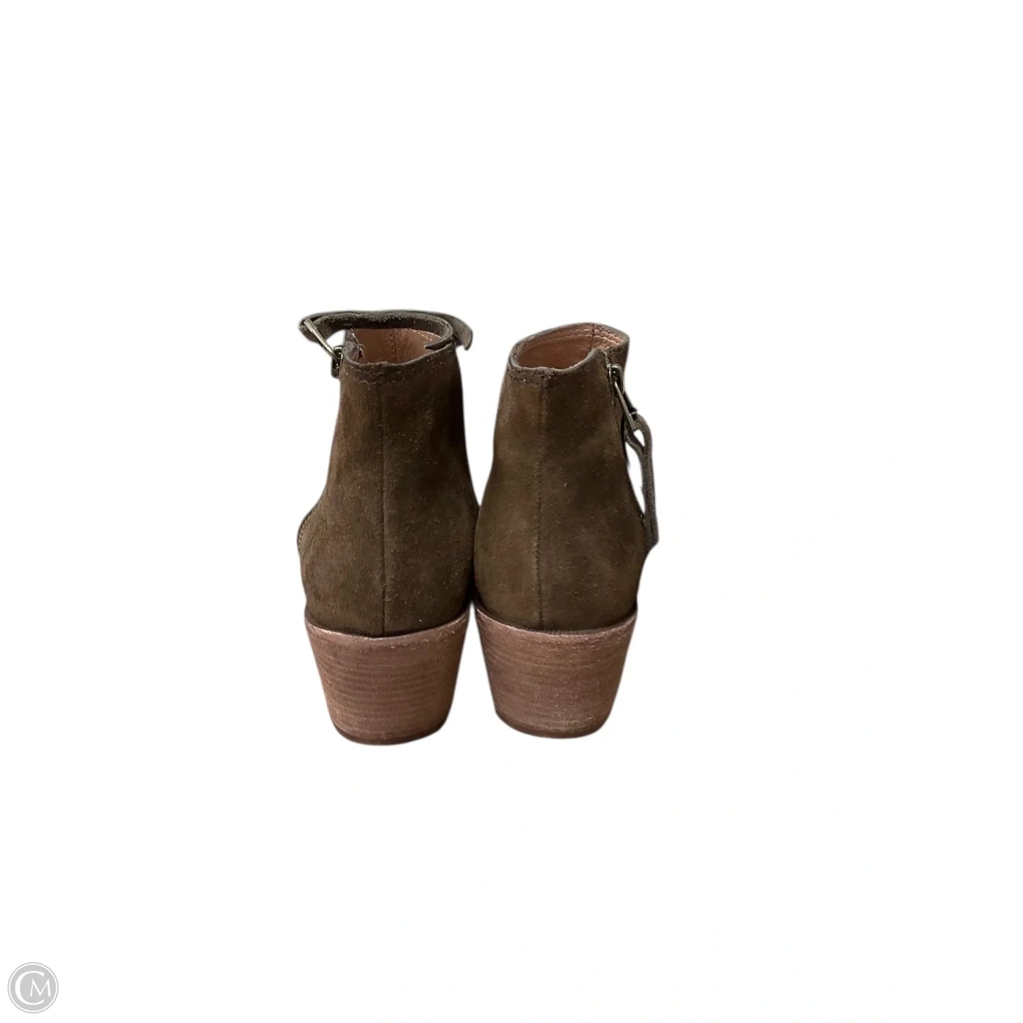 Boots Ankle Heels By Madewell In Green, Size: 7.5
