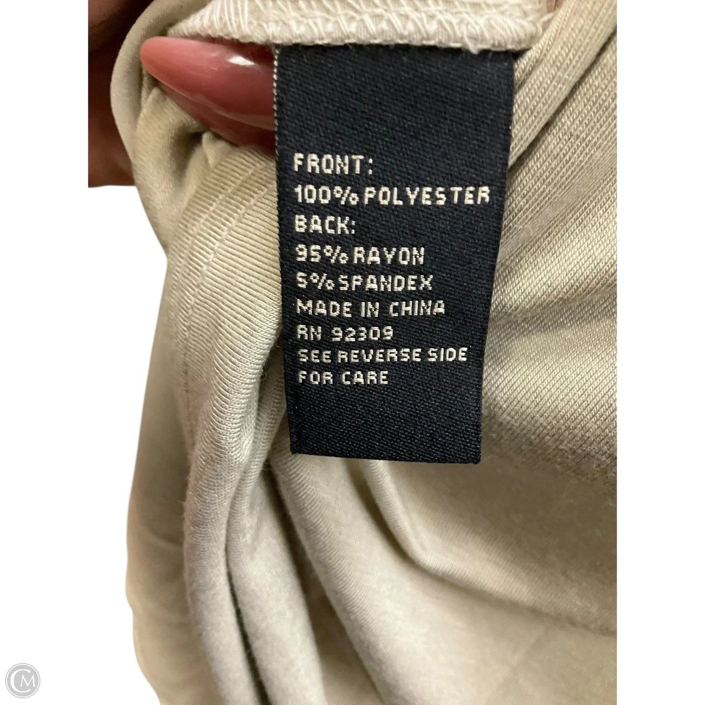 Top Sleeveless By Diane Gilman In Green, Size: S