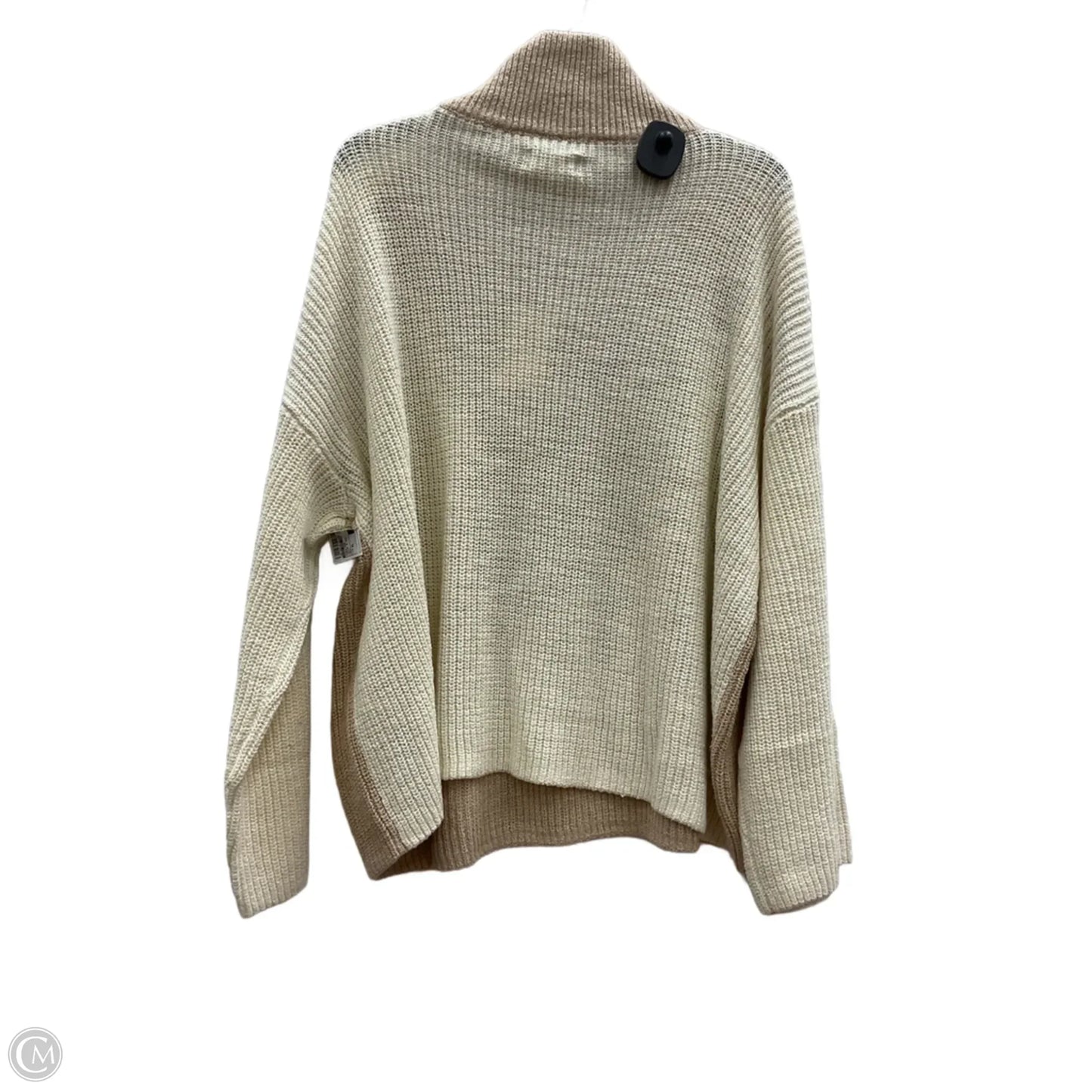 Sweater By Lou And Grey In Cream & Tan, Size: Xl