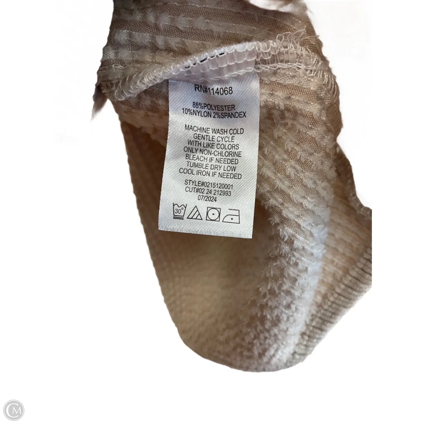 Blouse Long Sleeve By Cmc In Cream, Size: L