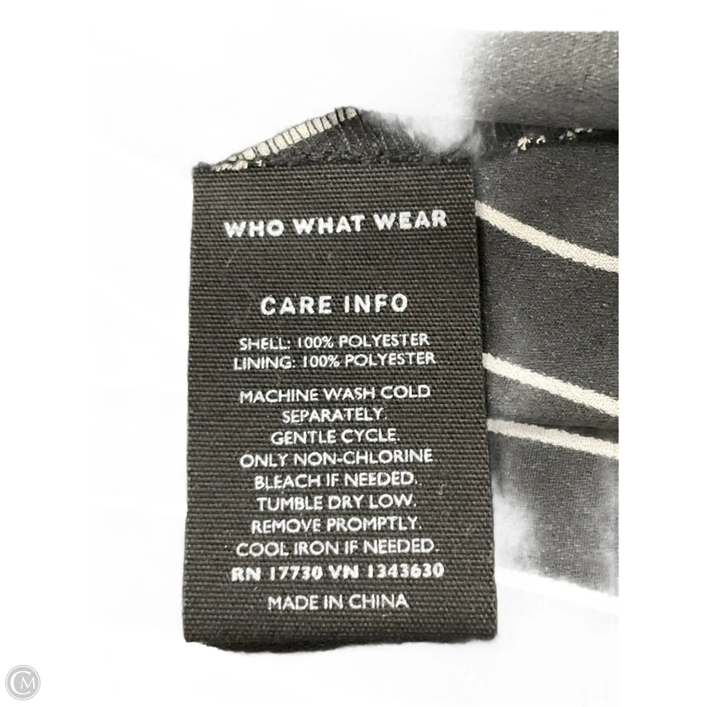 Dress Work By Who What Wear In Striped Pattern, Size: Xs