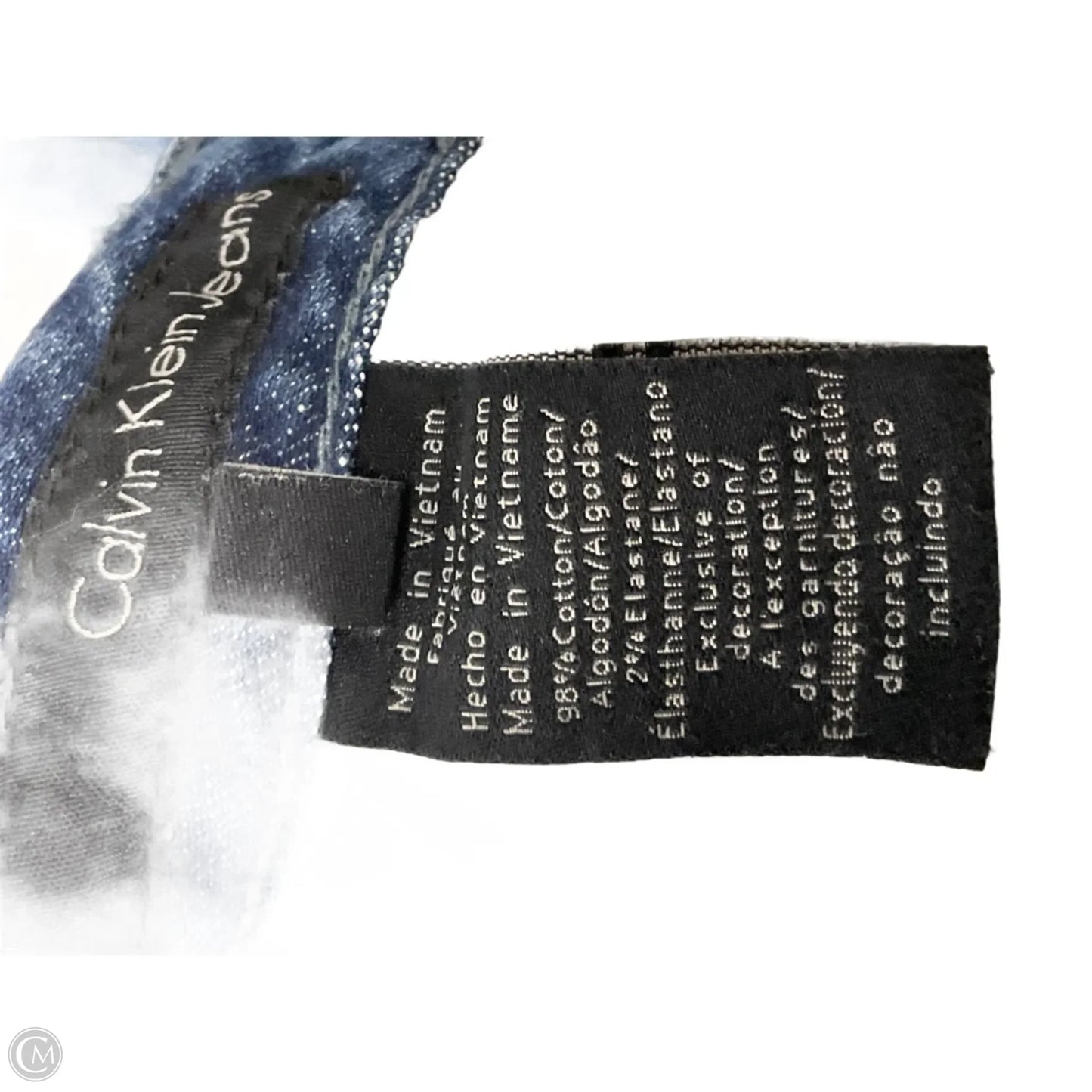 Jeans Skinny By Calvin Klein In Blue Denim, Size: 2