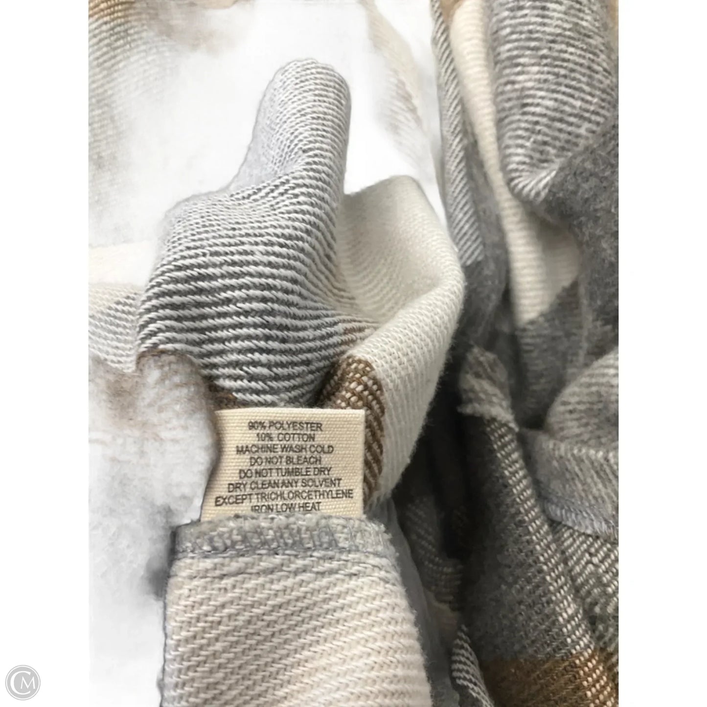 Coat Peacoat By Clothes Mentor In Plaid Pattern, Size: S