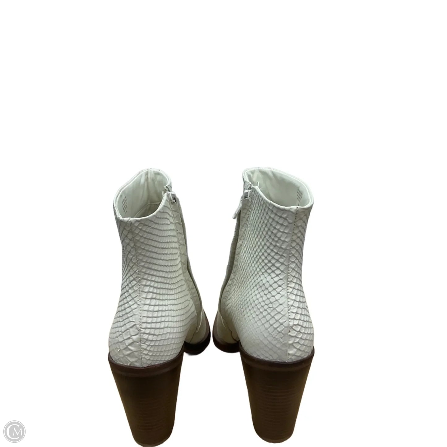 Boots Ankle Heels By Gianni Bini In White, Size: 10