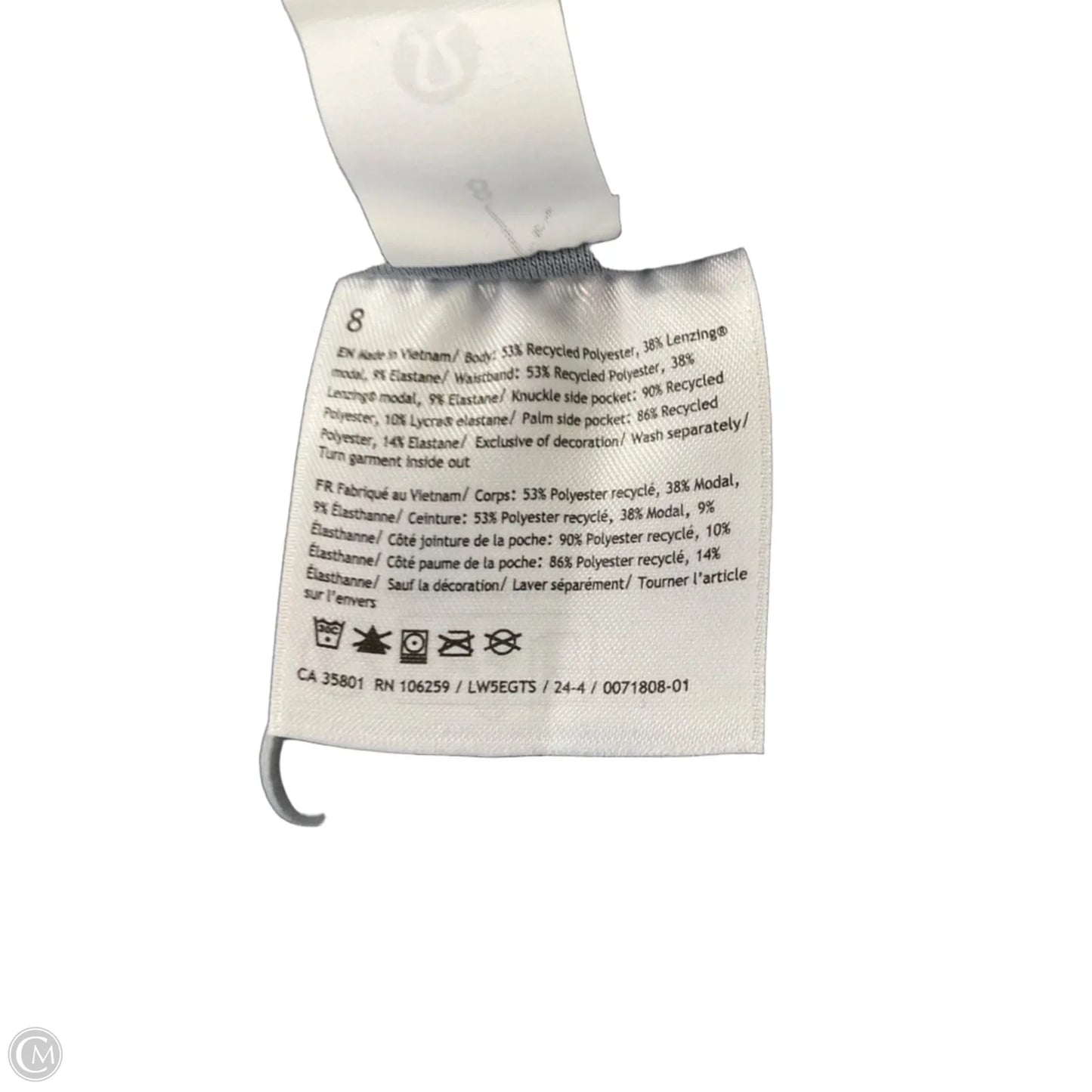 Athletic Pants By Lululemon In Grey, Size: M