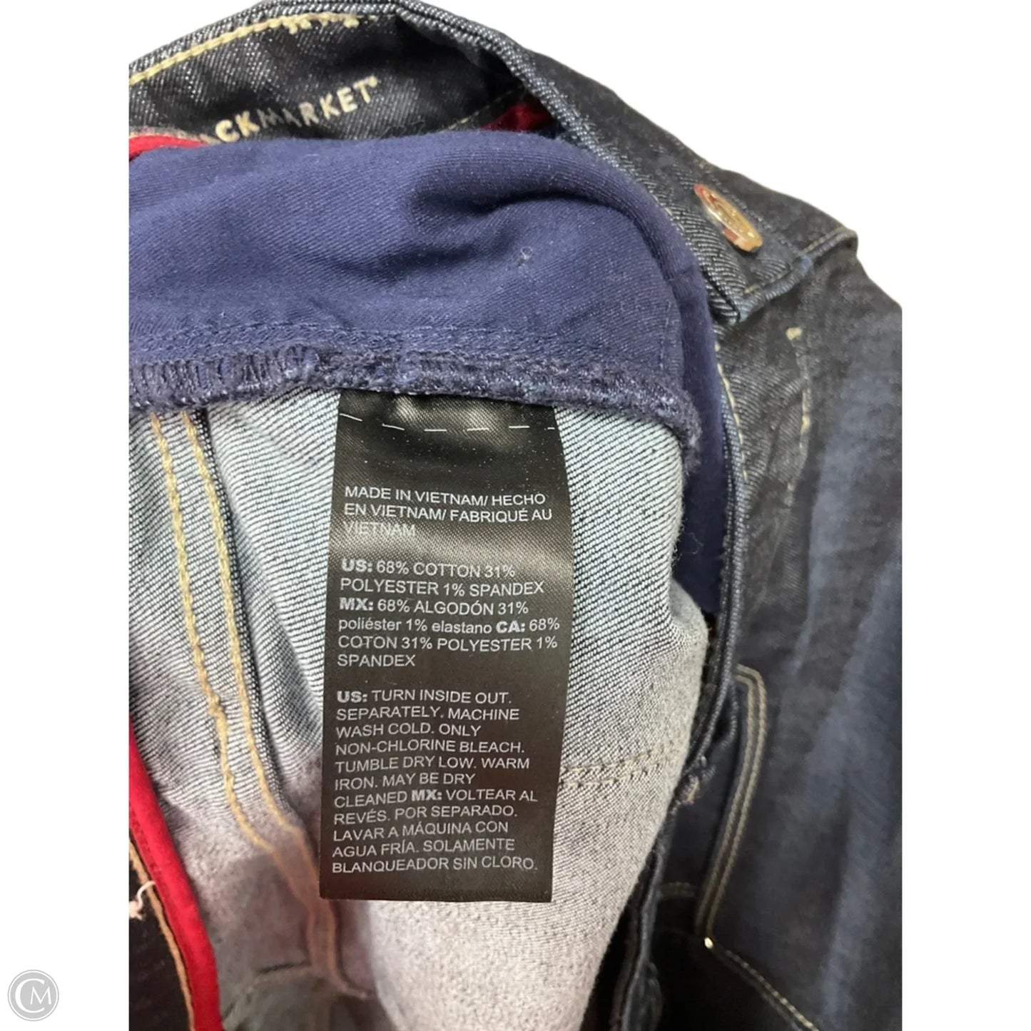 Jeans Skinny By White House Black Market In Blue Denim, Size: 14
