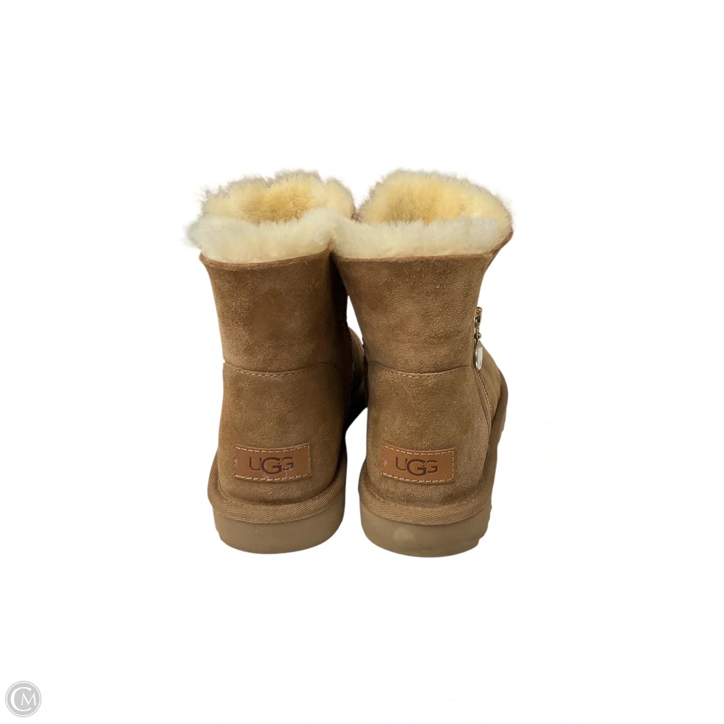 Boots Designer By Ugg In Brown, Size: 9