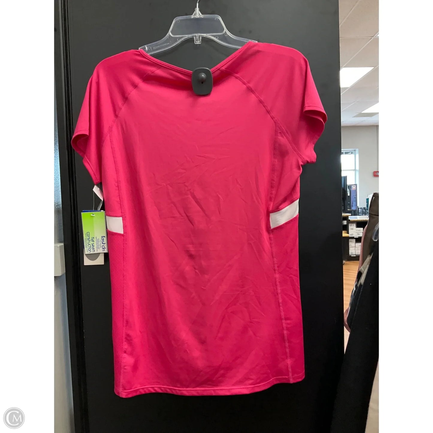 Athletic Top Short Sleeve By Mta Pro In Pink, Size: Xl