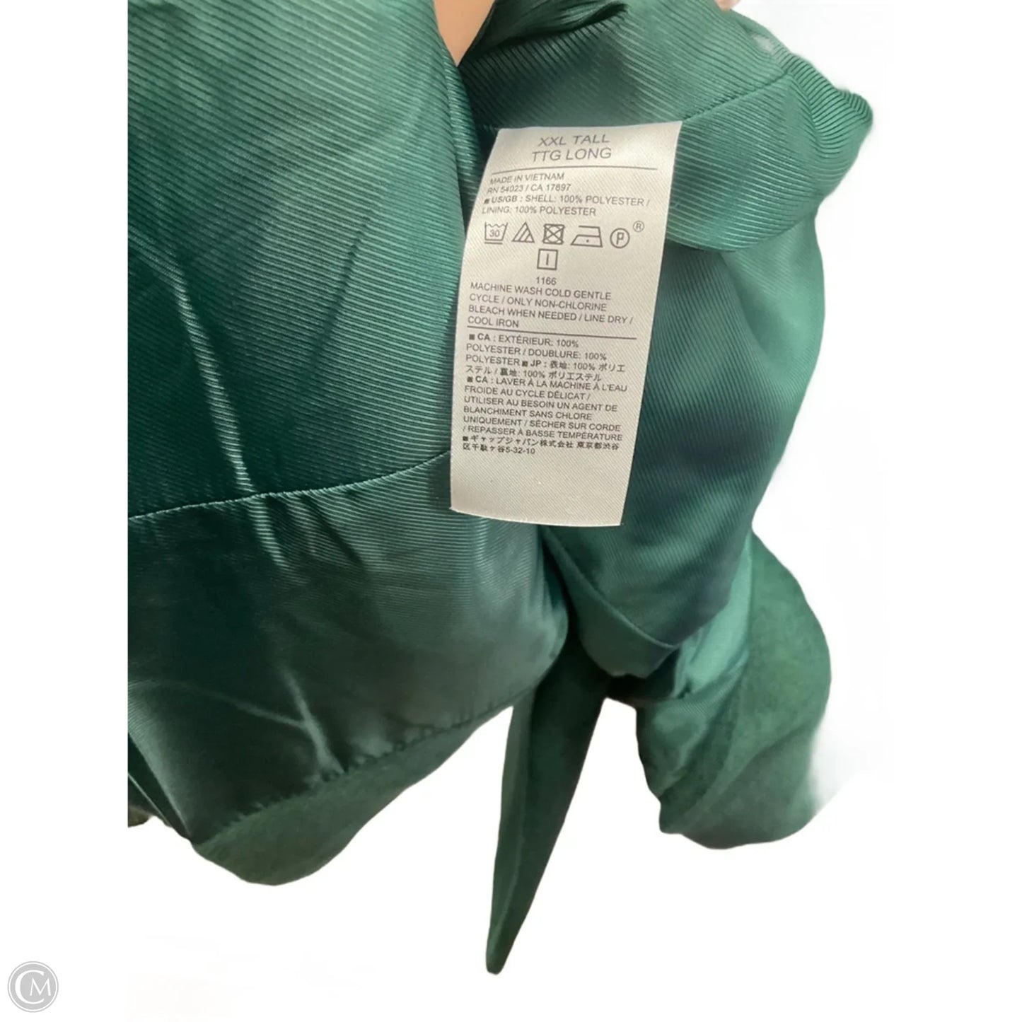 Coat Peacoat By Banana Republic In Green, Size: Xxl