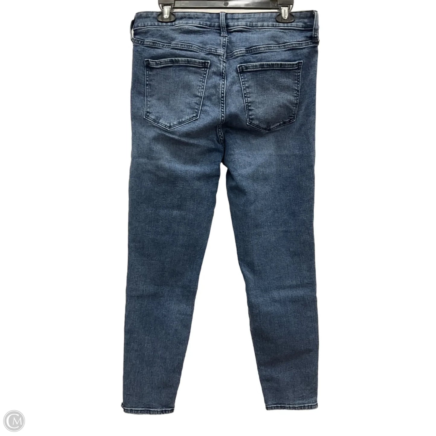 Jeans Skinny By Gap In Blue Denim, Size: 14