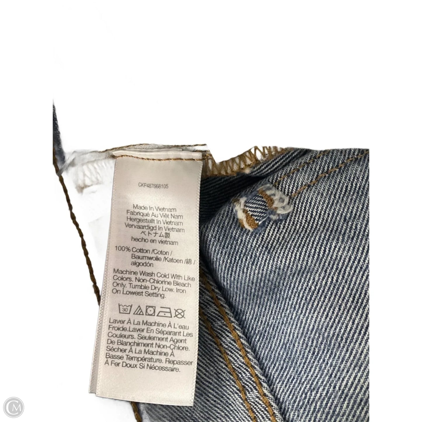 Jeans Wide Leg By Madewell In Blue Denim, Size: 8