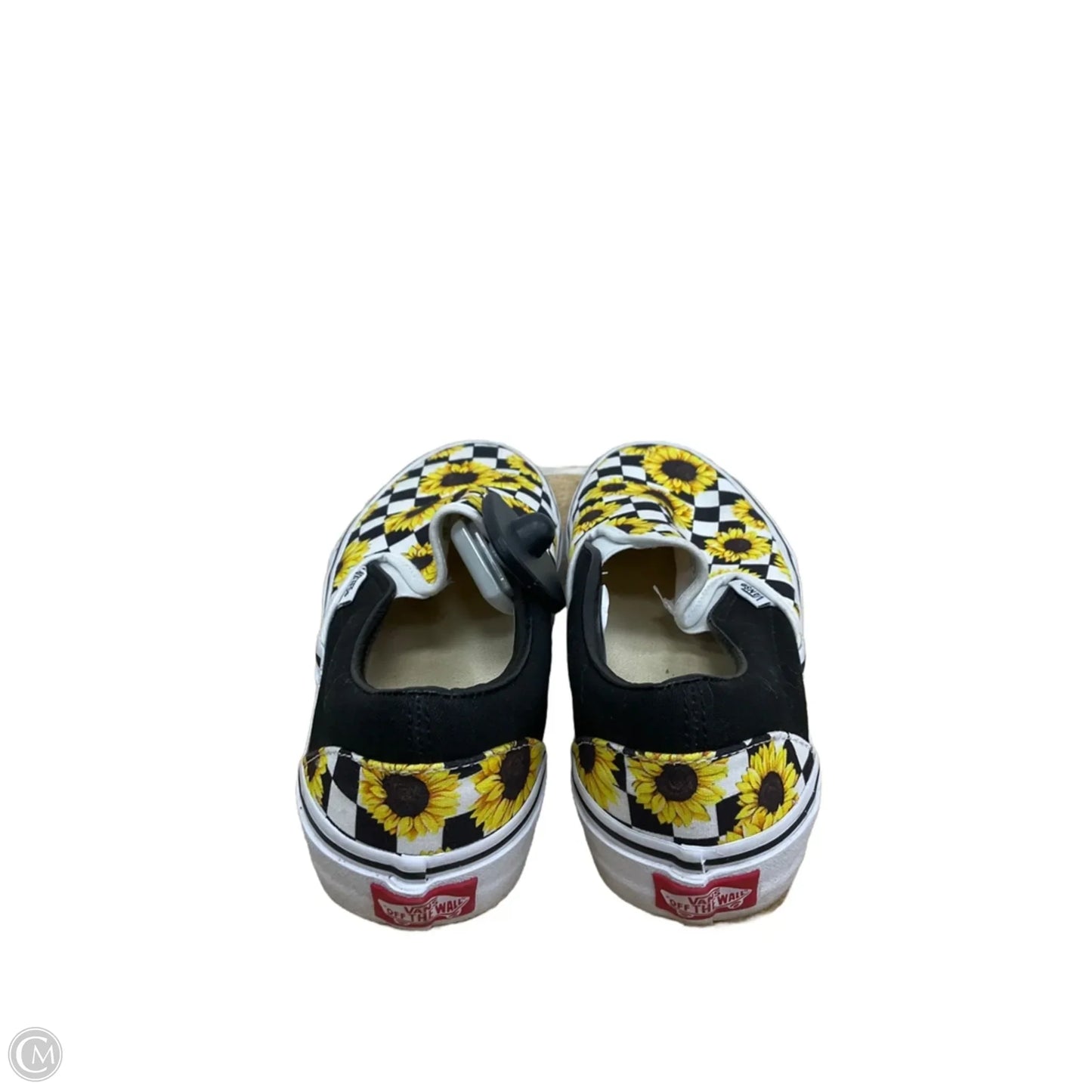 Shoes Flats By Vans In Checkered Pattern, Size: 8